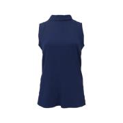 Pre-owned Polyester tops Balenciaga Vintage , Blue , Dames