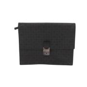 Pre-owned Leather clutches Givenchy Pre-owned , Black , Dames