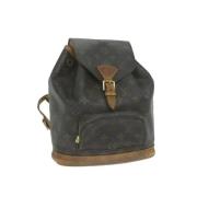 Pre-owned Canvas backpacks Louis Vuitton Vintage , Brown , Dames