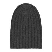 Alpaca Ribgebreide Beanie Hat Laneus , Gray , Unisex