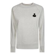 Logo Crewneck Sweatshirt Isabel Marant Étoile , Beige , Dames