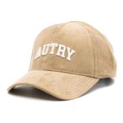 Beige Baseball Velluto Logo Hat Autry , Beige , Heren