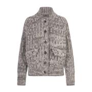 Grijze Melange Bomberjack Ermanno Scervino , Gray , Dames