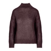 Gezellige Mohair Coltrui BomBoogie , Brown , Dames