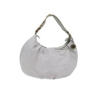 Pre-owned Leather celine-bags Celine Vintage , White , Dames