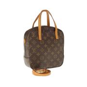 Pre-owned Canvas handbags Louis Vuitton Vintage , Brown , Dames