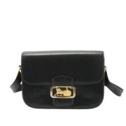 Pre-owned Leather shoulder-bags Celine Vintage , Black , Dames