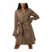 Poline Wrap Dress Bruin Second Dames , Brown , Dames