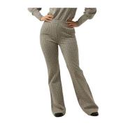 Flared Pants Prince De Galles With Lurex Summum Woman , Multicolor , D...