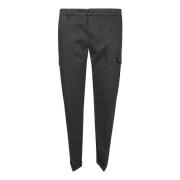 Cargo Gabardine Broek Dondup , Gray , Heren