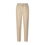 Casual broek met visgraatpatroon Circolo 1901 , Beige , Dames