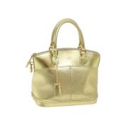 Pre-owned Leather handbags Louis Vuitton Vintage , Yellow , Dames