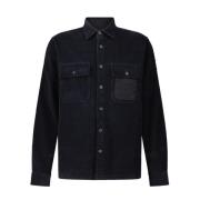 Corduroy Overhemd met Borstzakken Belstaff , Black , Heren