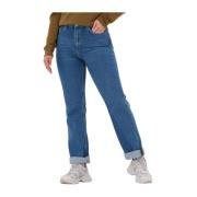 Blauwe Straight Leg Jeans 6863 Envii , Blue , Dames