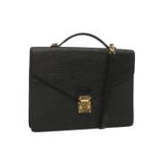 Pre-owned Leather louis-vuitton-bags Louis Vuitton Vintage , Black , D...