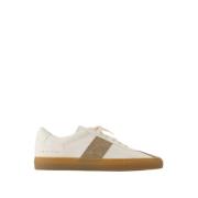 Witte Leren Tennistrainer Sneakers Common Projects , White , Heren