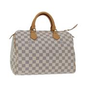 Pre-owned Canvas handbags Louis Vuitton Vintage , Beige , Dames