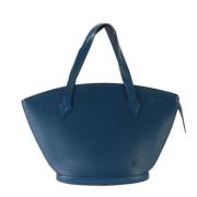 Pre-owned Leather shoulder-bags Louis Vuitton Vintage , Blue , Dames