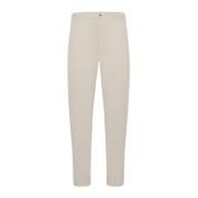 Comfortabele katoenen broek Kiton , White , Heren