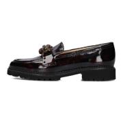 Elegante Loafers met Pantherprint Brunate , Brown , Dames