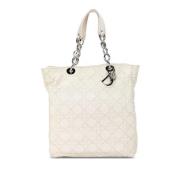 Pre-owned Leather dior-bags Dior Vintage , White , Dames