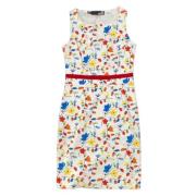 Pre-owned Cotton dresses Moschino Pre-Owned , White , Dames