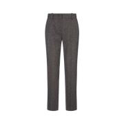 Zwarte Herringbone Tailored Cigarette Broek Ermanno Scervino , Black ,...