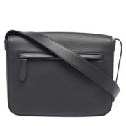 Pre-owned Leather shoulder-bags Burberry Vintage , Black , Heren