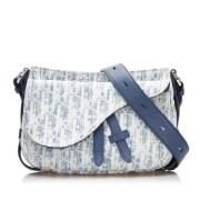 Pre-owned Canvas dior-bags Dior Vintage , Blue , Dames