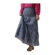 Lange Rok Zena Multi-Kleur Antik Batik , Multicolor , Dames