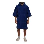 Blauwe Hooded Poncho Strandkleding 100% Katoen Dsquared2 , Blue , Here...