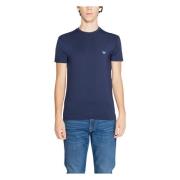 Blauw Kortemouw T-shirt Emporio Armani , Blue , Heren