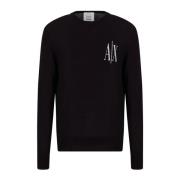 Crewneck Sweater Armani Exchange , Blue , Heren