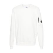 Witte Lichtgewicht Crew Neck Sweatshirt C.p. Company , White , Heren