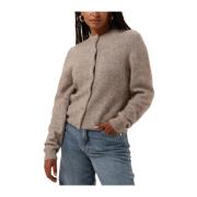 Taupe Cardigan Dames Truien & Vesten Gestuz , Beige , Dames