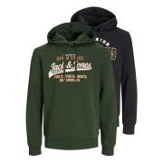 Logo Hoodie Set Jack & Jones , Multicolor , Heren