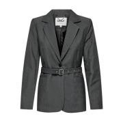 Gebelde Blazer Only , Gray , Dames