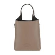 Leren handtas met T-hanger Tod's , Beige , Dames