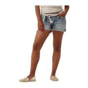 Blauwe Denim Shorts Stevie voor Zomer Circle of Trust , Blue , Dames