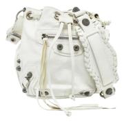 Pre-owned Leather balenciaga-bags Balenciaga Vintage , White , Dames