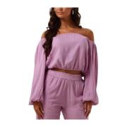 Lila Top Milas Elegante Garderobe Toevoeging Refined Department , Purp...