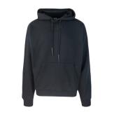 Zwarte hoodie met verstelbaar trekkoord 44 Label Group , Black , Heren