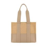 Woody Medium Tote Bag Bruin Chloé , Brown , Dames