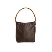 Pre-owned Canvas handbags Louis Vuitton Vintage , Brown , Dames