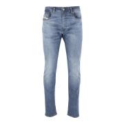 Stijlvolle Zwarte Denim Jeans Diesel , Blue , Heren