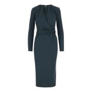 Jurk met uitsnijding en ronde hals Giorgio Armani , Green , Dames