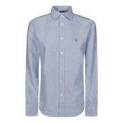 Oxford Overhemd in Helder Wit Ralph Lauren , Blue , Dames