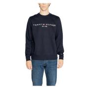 Blauwe Bedrukte Sweatshirt Mannen Herfst/Winter Tommy Hilfiger , Blue ...