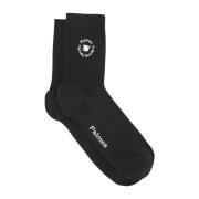 Comfort Lage Sokken Palmes , Black , Heren