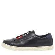 Pre-owned Leather sneakers Fendi Vintage , Black , Dames